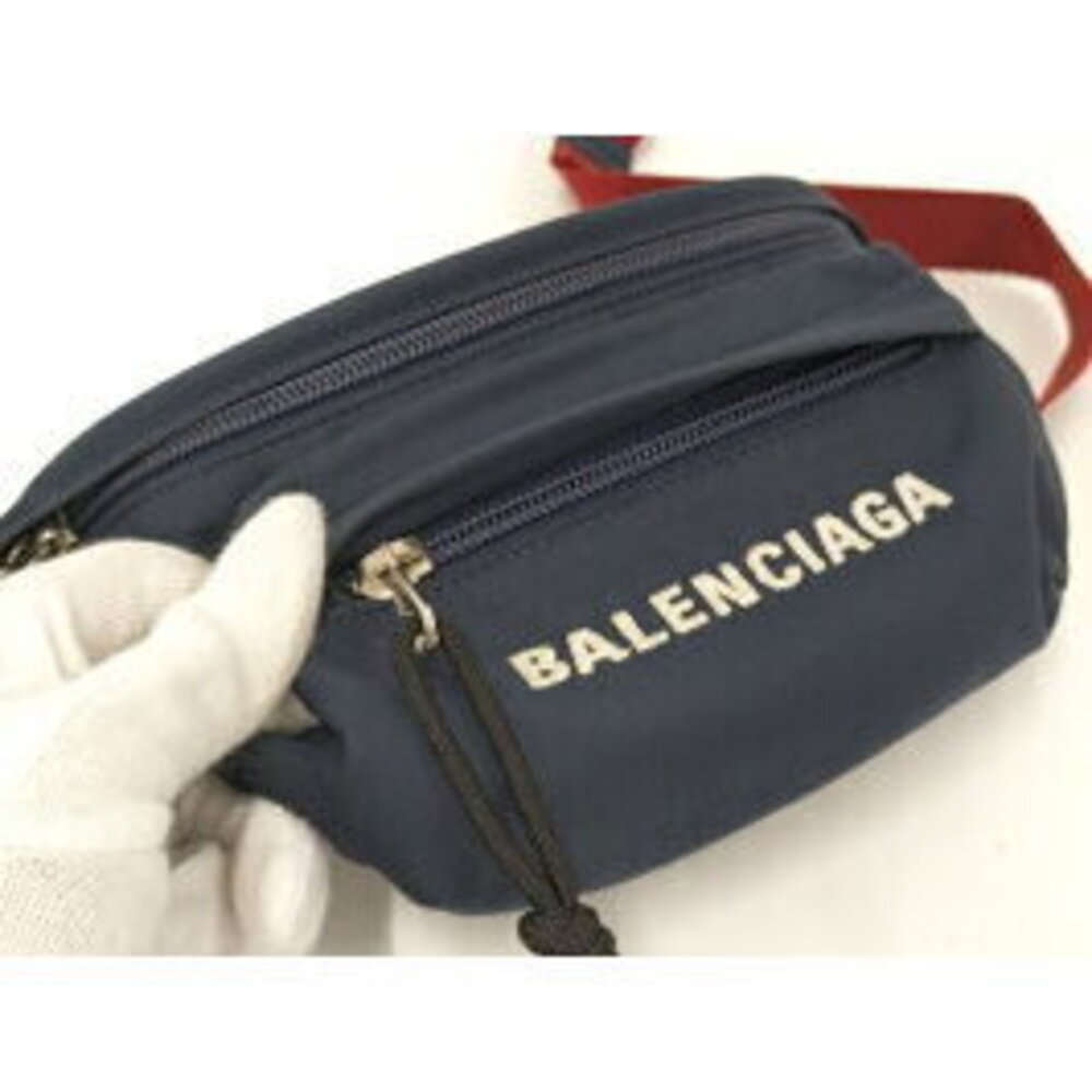 BALENCIAGA waist Clutch belt pack Navy Blue - Picture 7 of 9
